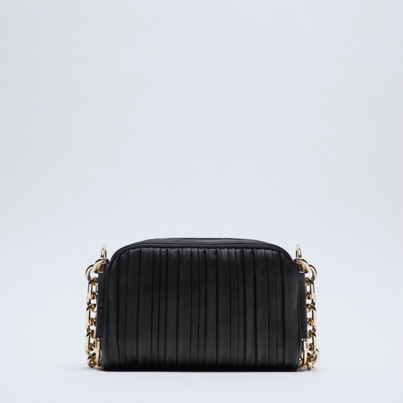 Zara pleated crossbody bag Clearance